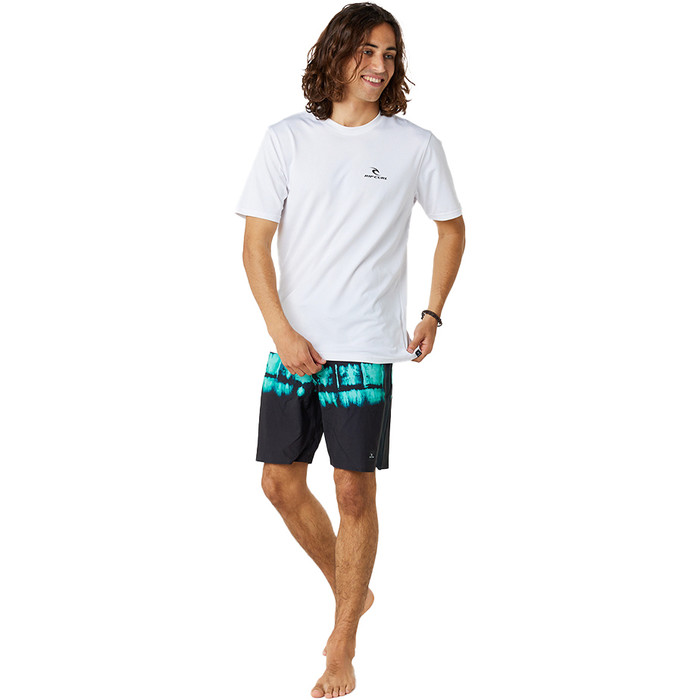 2023 Rip Curl Mens Search Series Short Sleeve UV Tee Shirt 12XMRV - White